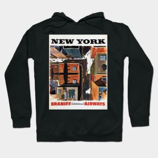 NEW YORK USA City View From the Top Vintage Travel Hoodie